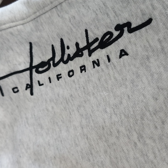 Hollister Must-Have Collection Light Gray Heather Jogger Sweatpants, S - Picture 4 of 5